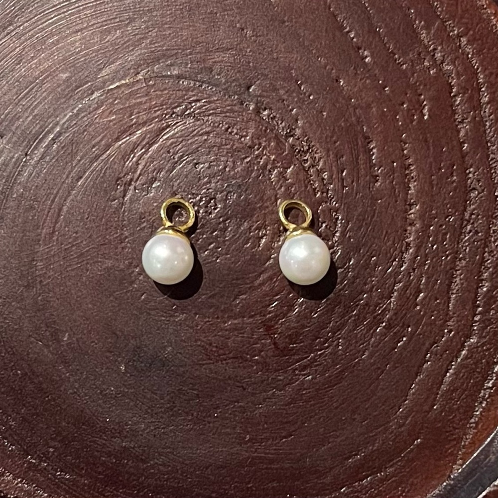 Pearl Earring Charm *charms ONLY*